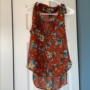 Wet Seal Short Sleeve Blouse Top